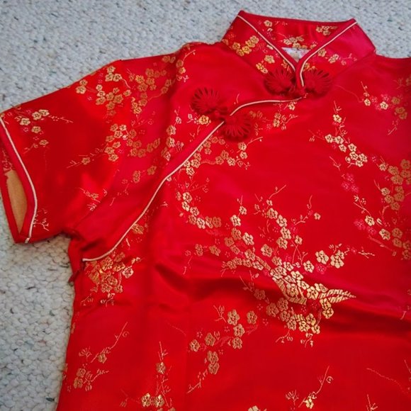 Traditional Chinese Blouse (girl's cheongsam) - Picture 2 of 4